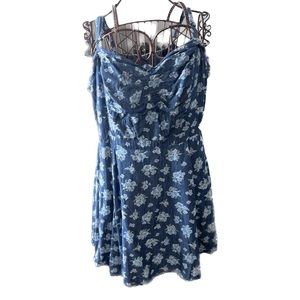 Jessica Simpson Floral Spring Dress with Sweetheart Neckline Plus Size 3X
